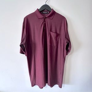Vintage Hugo Boss Silk Pocket Polo